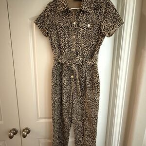 Kittenish Animal Print Jumpsuit